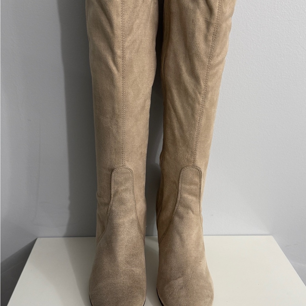 Isaac Mizrahi Tan Knee High Boots